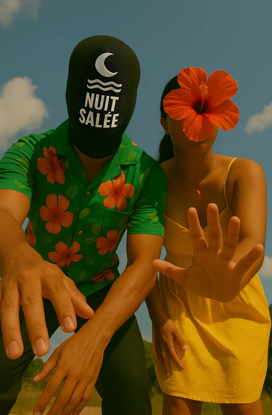Nuit Salée and Tehani beneath the Tahitian sun
